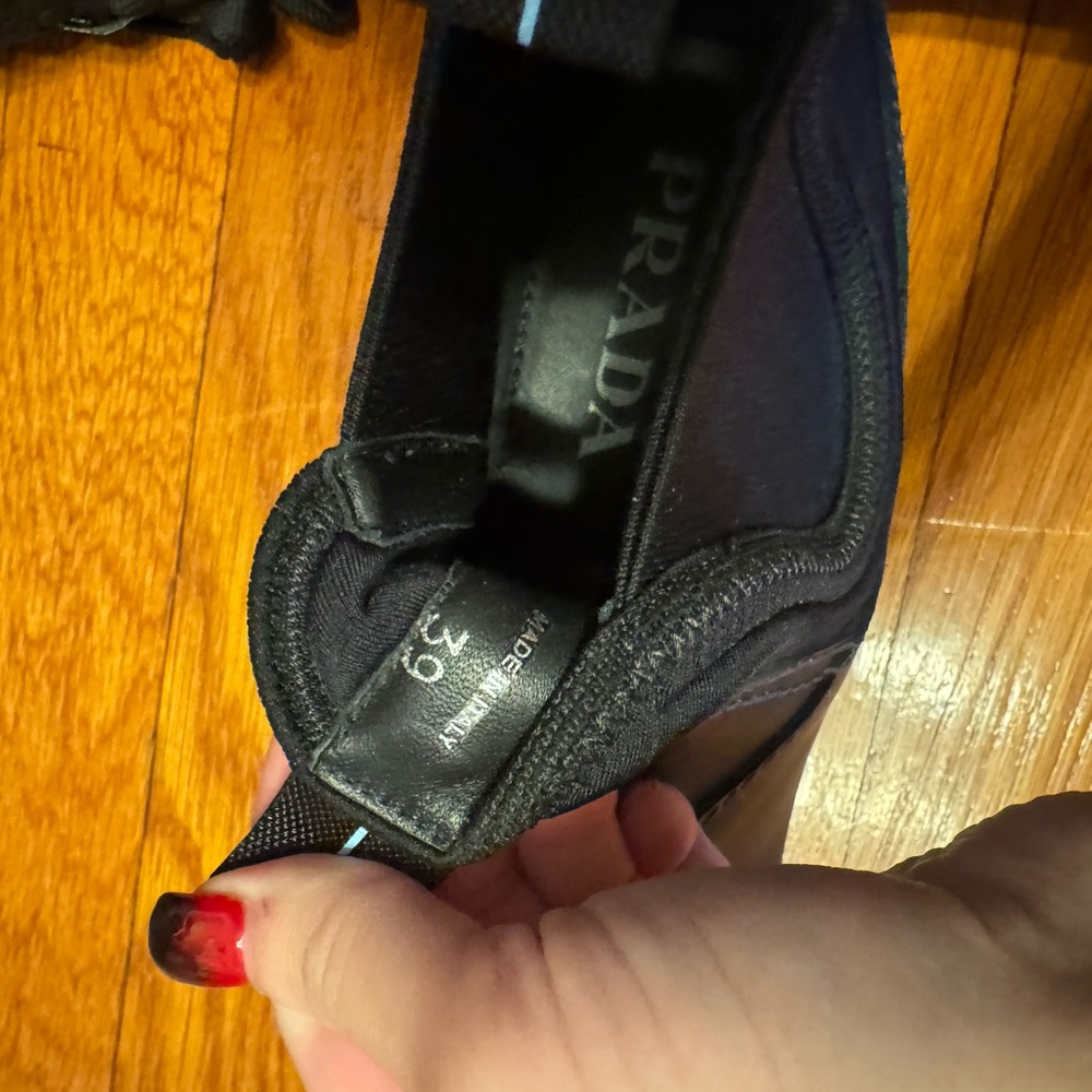 Prada Chelsea Boots - Black Leather - Size 9 - New - Picture 7 of 12